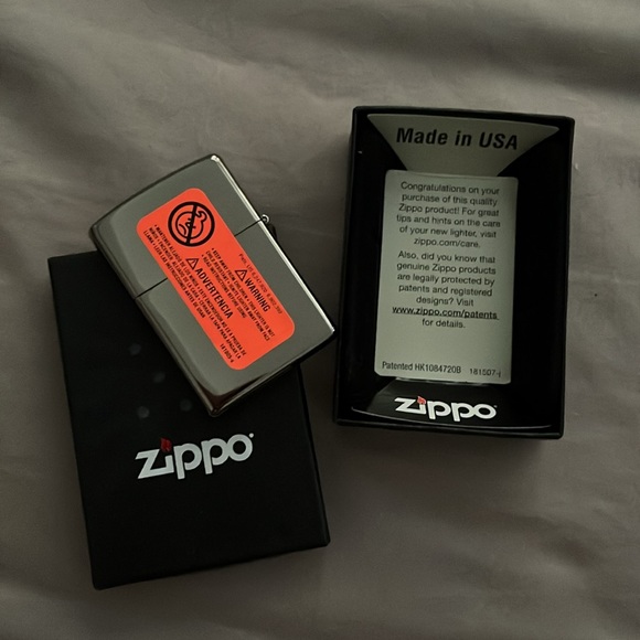 Zipped Chrome Zippo - Picture 2 of 2